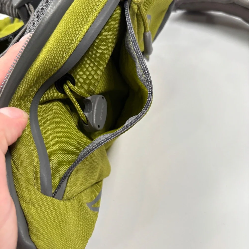 REI Unisex Small ULTRA Dog Pack Hiking Harness Saddlebag Green Grey Reflective